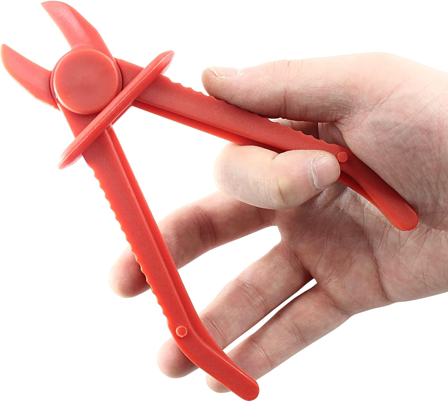 3Pcs Line Clamps Flexible Hose Clamps Pliers Kit, Red Hose Pinch Off Pliers Set Line Clamps for Brake Hoses, Fuel Hoses, Coolant Hoses, 6”, 7” & 10” Hoses Clamps