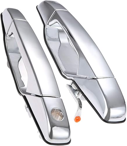 LEIMO KPARTS Manija exterior cromada para puerta delantera del lado del pasajero, repuesto para Chevy Silverado Suburban Tahoe Avalanche 2007-2013,