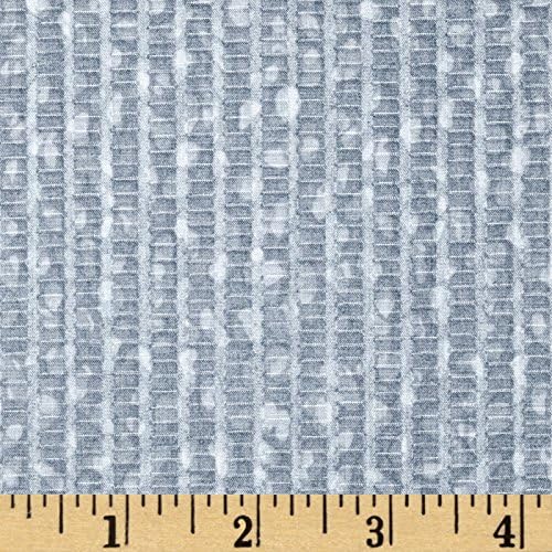 General Fabrics Grey Tutti Frutti Plisse Solid Fabric by The Yard