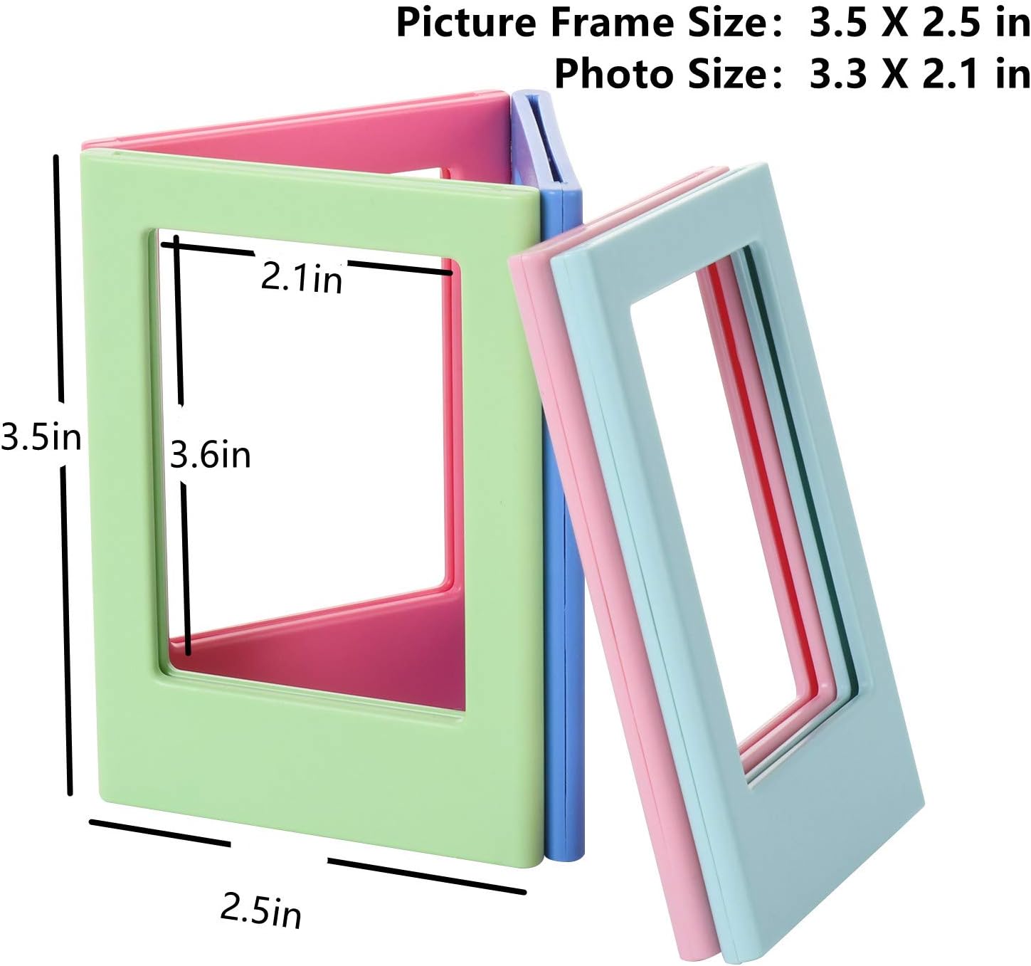 10 Pack Magnetic Picture Frame for Fujifilm Instax Mini Film, 2x3 inch
