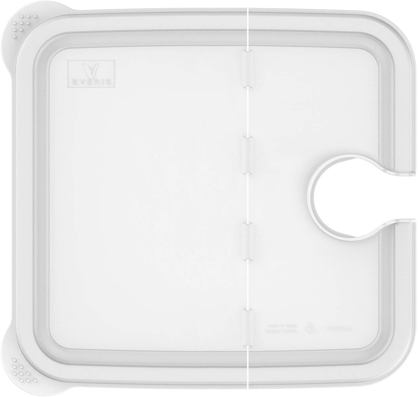 EVERIE Collapsible Hinged Lid Compatible with Anova Nano Sous Vide Cooker and Rubbermaid 12,18,22 Quart Sous Vide Container, Side Mount, Exclusively Compatible with Nano