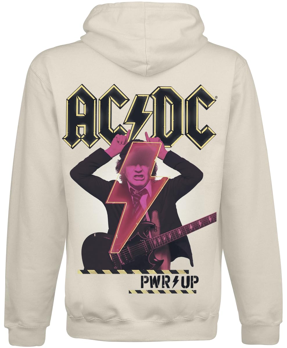 AC/DC PWRUP Angus Devil Männer Kapuzenpullover beige Band-Merch, Bands
