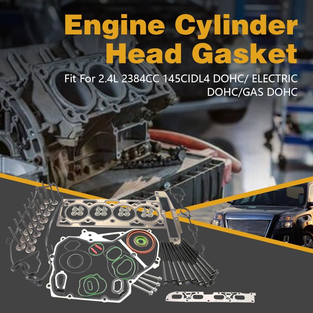 2.4L Head Gasket Set FIT for 2010-2013 Equinox Terrain, FIT for 2010-2013 Buick Lacrosse Regal Verano 2.4L, MLS Cylinder Head Gasket Replace HS26466PT