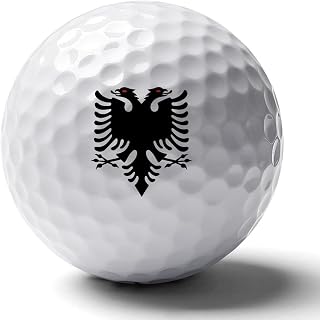 Albania Flag Logo Golf Balls Personalized Ball Custom for Men Women Boyfriend Husband