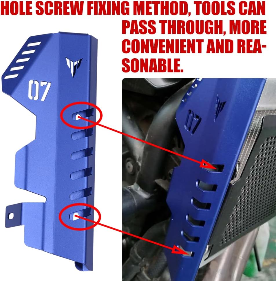 Motorcycle Front Radiator Grille Side Cover Grill Protector Guard For Yamaha MT07 MT-07 FZ07 FZ-07 2013 2014 2015 2016 2017 Accessories(black)