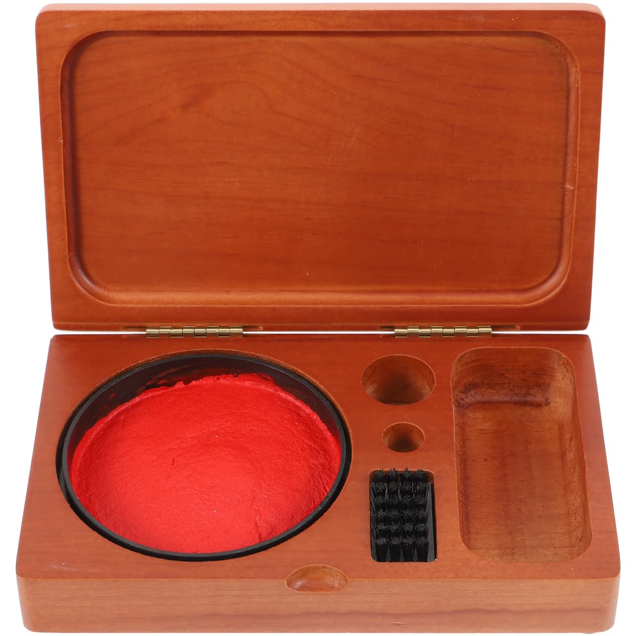 Wooden Stamp Case with Built-in Ink Pad