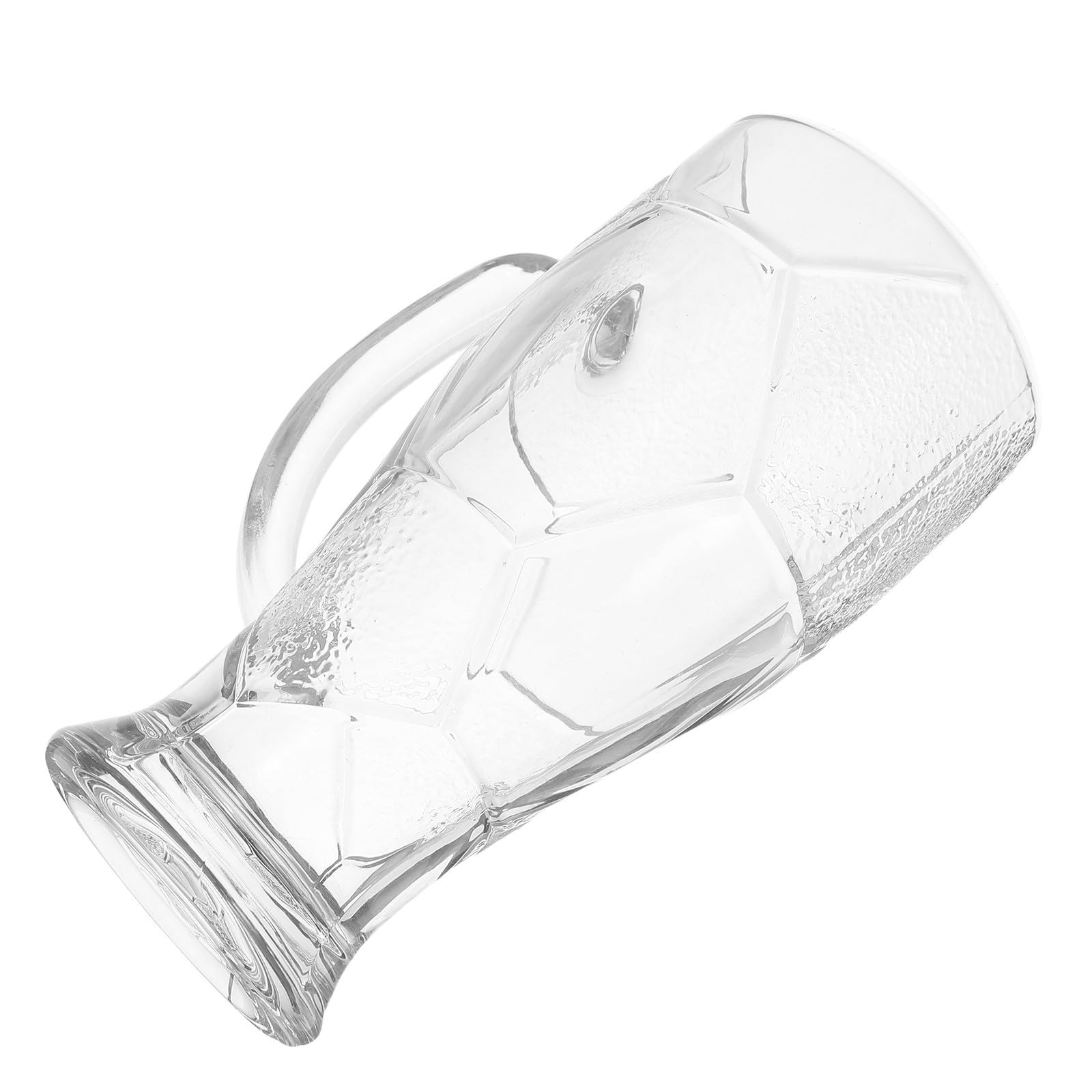 Vaso para Beber Cerveza de Cristal Premium con Textura de Fútbol