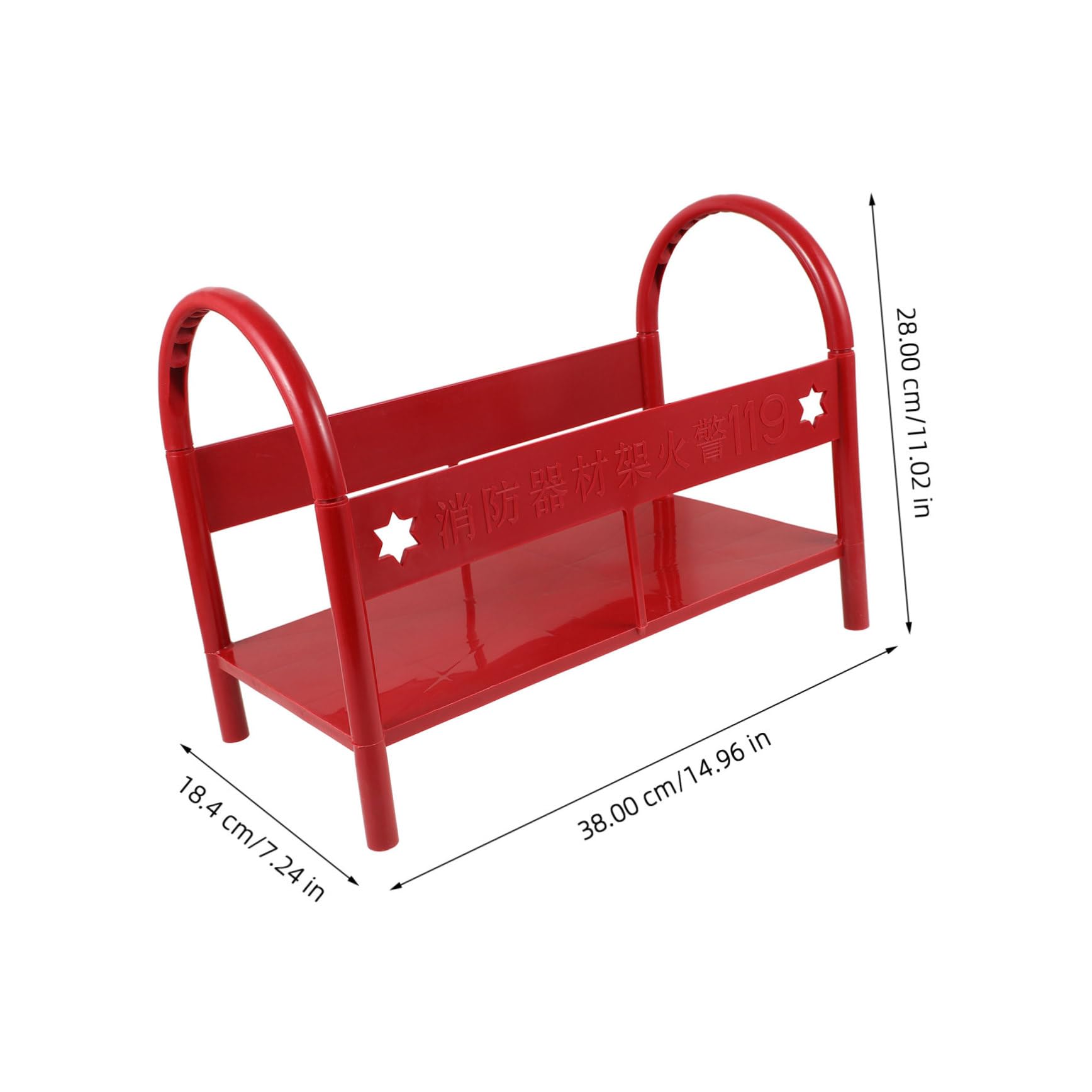 Mipcase Soporte Extintores de Incendios Rojo para Extintor Plástico de Base Segura de 3-5kg, Almacenamiento Versátil y Hogar Diferentes Ambientes