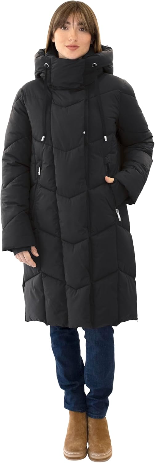 Nine West womens Nine West 40.5-inch Long Puffer Women’s Coat - Image 2