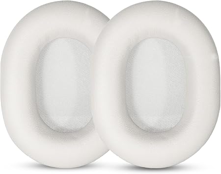 Replacement Earpads Compatible with Sony WH-1000XM5 Headphones.New Soft Protein Leather combined with High Density Memory Foam,1 Pair Replacement Earpads White