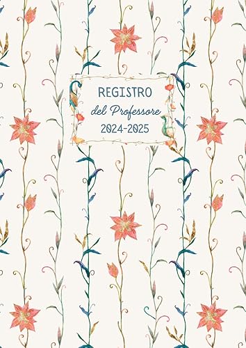 Registro del professore: 9 classi - con agenda mensile e sezioni per argomenti trattati, colloqui con i genitori, valutazioni, consigli di classe