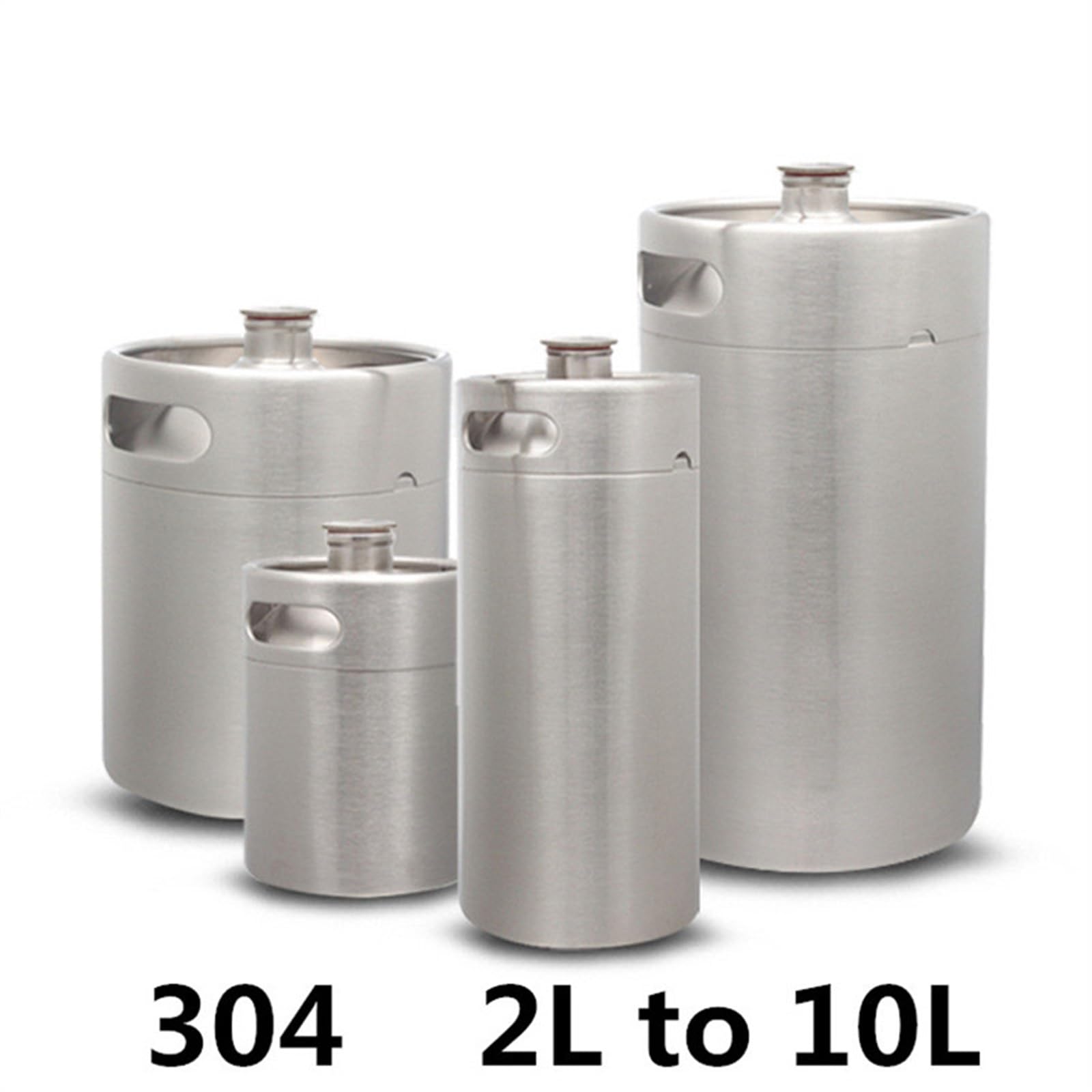 Cerveza elaborada Kit Cerveza Mini Barril de Cerveza Growler, Botella de Cerveza portátil, Herramienta de Accesorios para Barra de Vino para Hacer Cerveza en casa(3.6L Black)