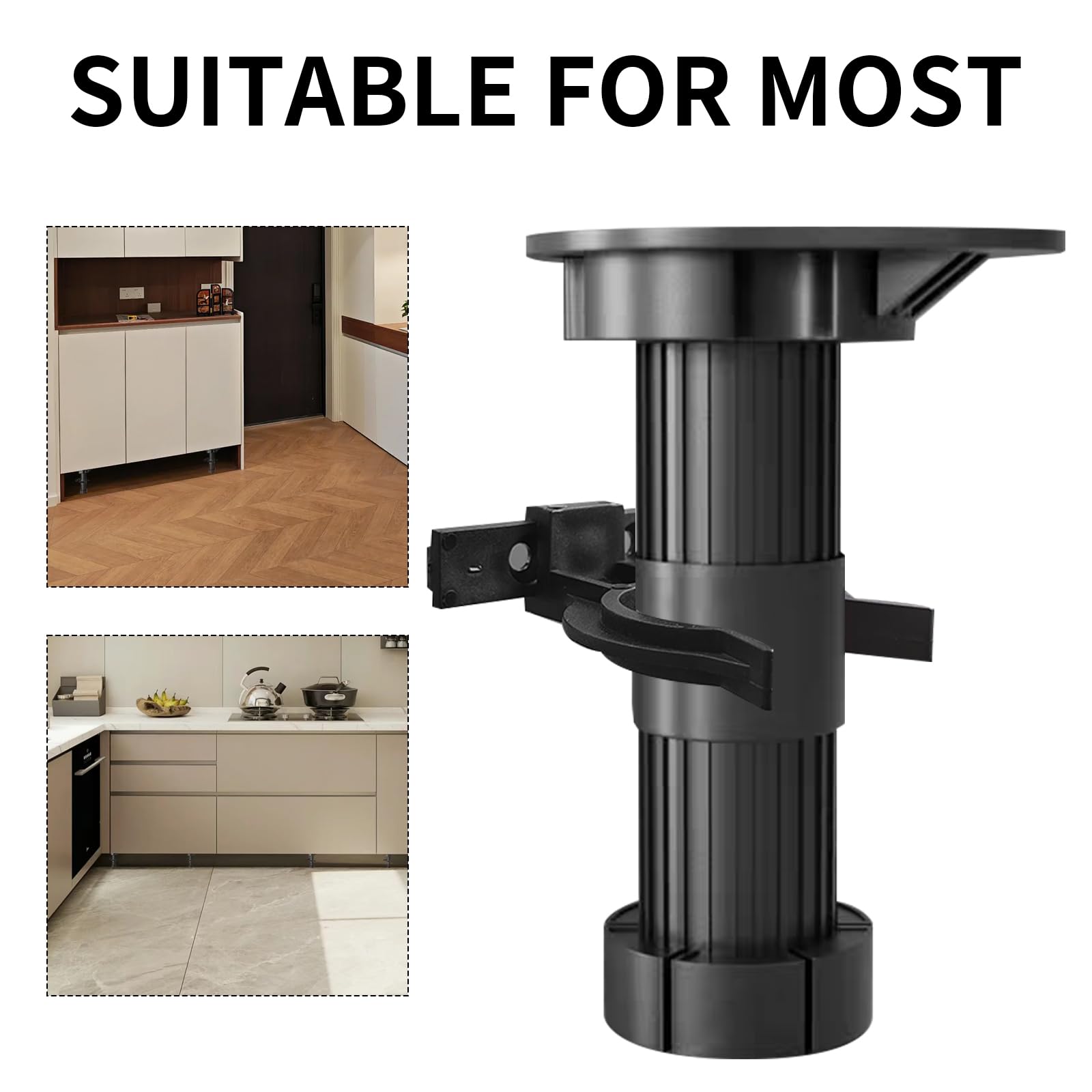 20 Pcs Kitchen Plinth Clips Brackets, Kick Board Plinth Clipss, Plastic Kick Board Clips Kitchen Kickboard Clipss - Image 4
