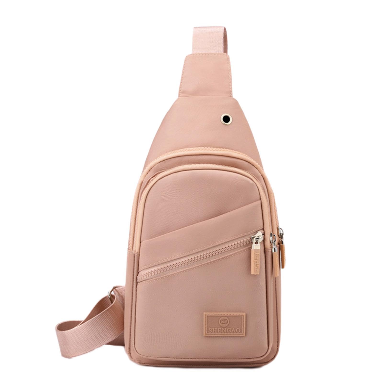 Chest Bag for Men Women Sling Backpack with USB Hole Crossbody Sling Bag