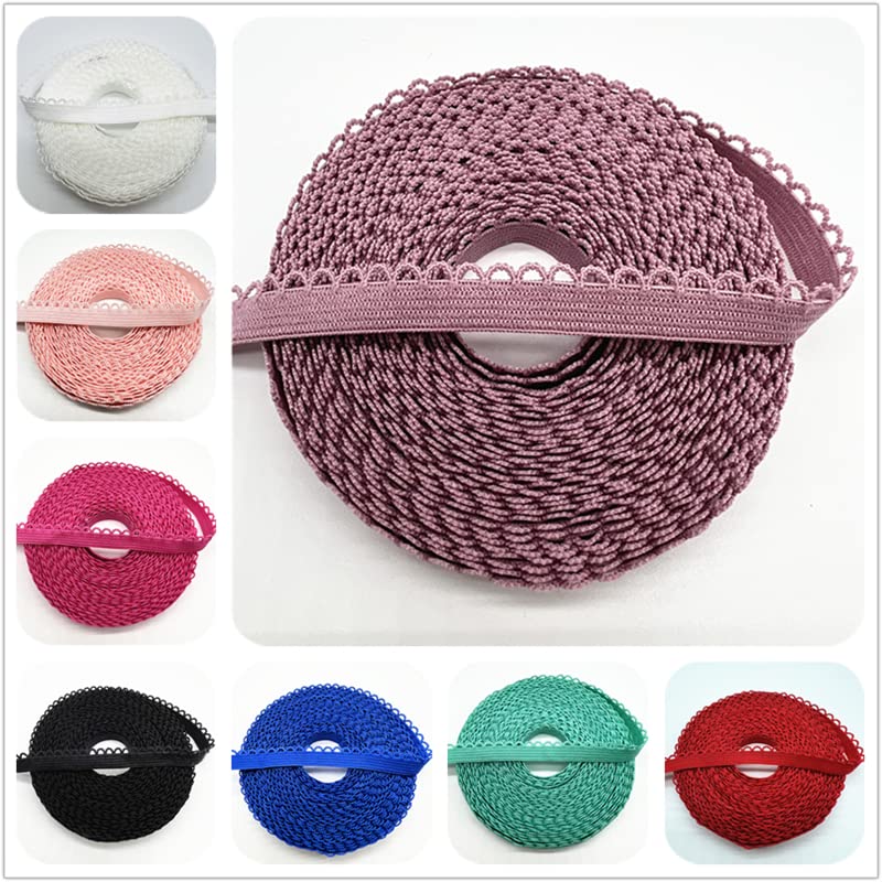 3 Metri/lotto) Tessuto Di Pizzo Elastico Bianco Da 17cm Biancheria Intima France