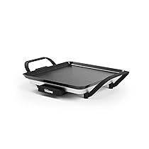 Tristar Griglia da tavolo slim S – Una superficie di cottura di 28 x 28 cm – Termostato regolabile – Rivestimento antiaderente – Vaschetta raccogli grasso removibile – Facile da pulire – BP-2666
