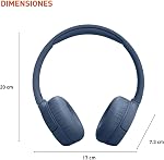 JBL Tune 670NC - Adaptive Noise Reduction with Smart Ambient In-Ear Wireless Headphones, Up to 70 Hours of Battery Life with Fast Charging, Lightweight, Comfortable and Foldable Design (Blue)