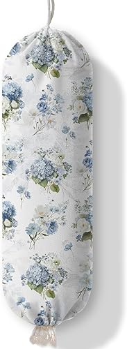 Miniatura 17 de Dispensador de bolsas de plástico, organizador de bolsas de plástico para comestibles y soporte de pared para bolsas de basura de papel,