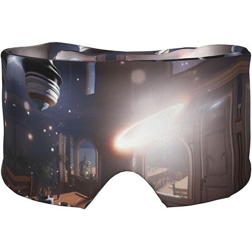 Sleep Mask, Eye Mask for Sleeping with Heads Adjustable, Earmuffs for Sleep for Men & Women, 2 in 1 Ear Mask and Blindfold, Perfect for Sleeping, Travel, and Relaxation Miracle Dome Halo