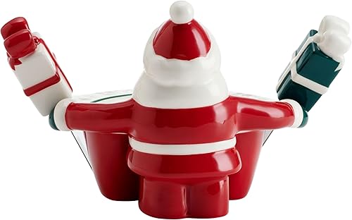 Miniatura 6 de Pfaltzgraff Winterberry Santa Dip Bowl con esparcidor Set