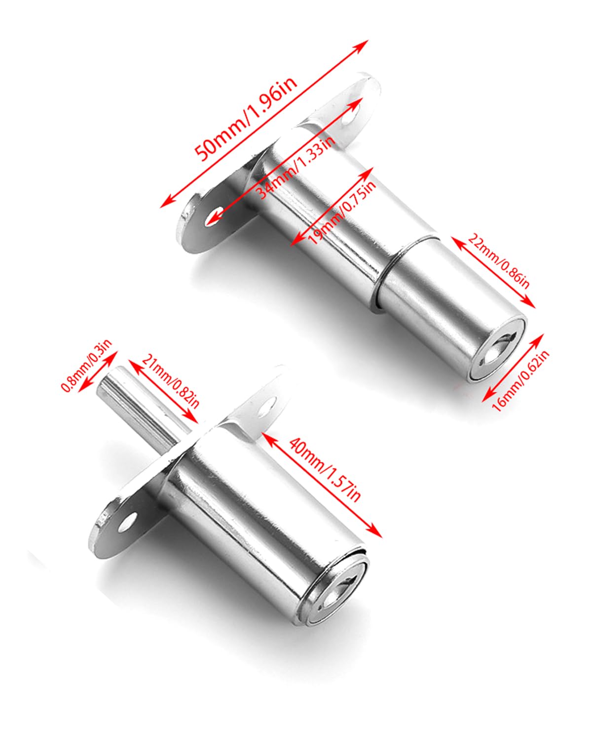 Meubelslot Cilinder 19 x L20 mm - Eén sleutel voor alle sloten