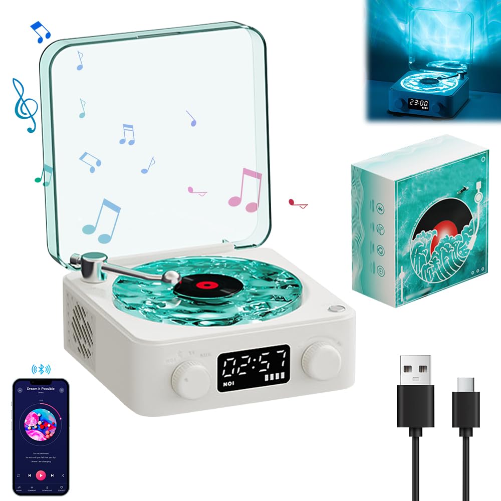 Trynnay Tourne-Disque Avec Haut-Parleur - Platine Vinyle Sans Fil