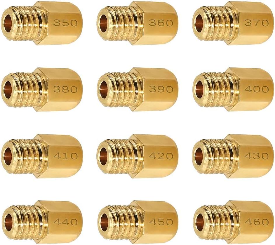 Strongthium Main Jet Kit for Mikuni VM TM Carburetors Large Hex VM4/042 240# ~ 340#