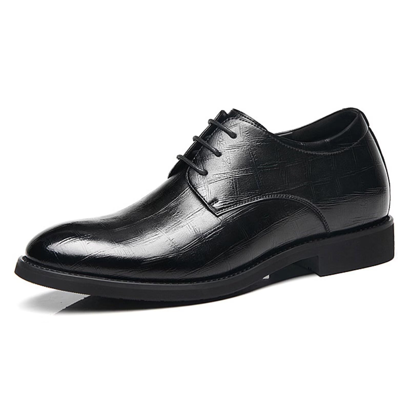 Scarpe Eleganti da Uomo con Rialzo Invisibile con Rialzo 2,36" Antiscivolo per Ufficio, Matrimonio