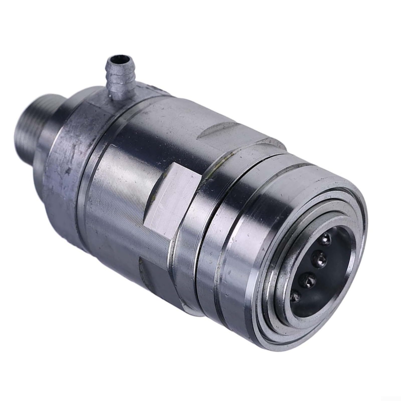 1PC Hydraulische Schnellkupplung Buchse für AL210587 Kompatibel mit 6125M/6125R/6130 Traktoren, Metall Silber Ersatzteil für landwirtschaftliche und landwirtschaftliche Geräte Wartung
