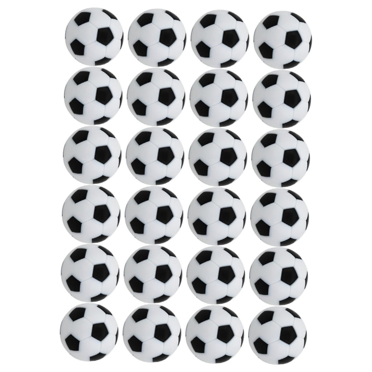 VICASKY 24Pcs Table Soccer Balls Mini Tabletop Soccer Game Accessories for Fun Indoor Play Color for Parties and Family Entertainment
