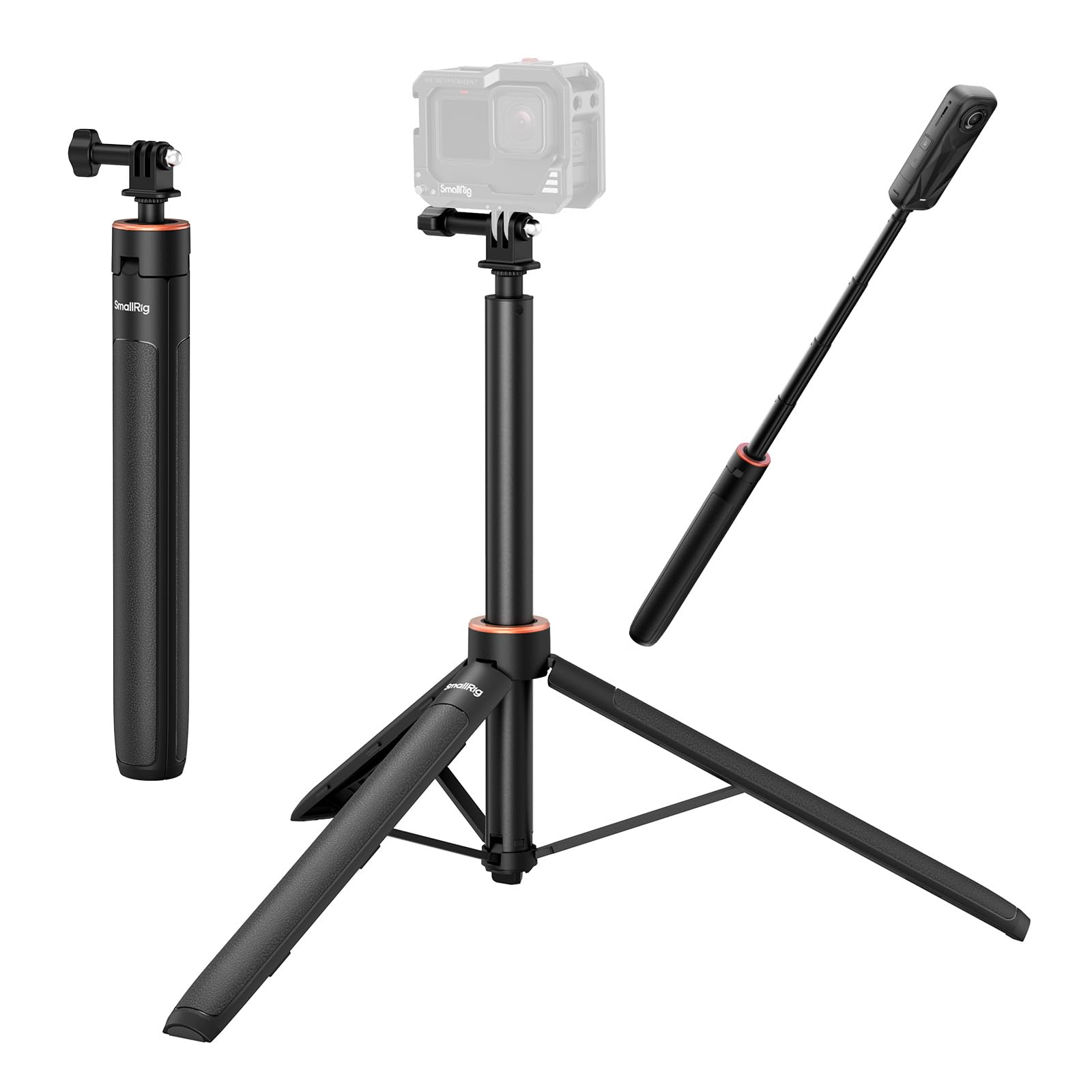 Amazon | SmallRig 自撮り棒三脚 150cm GoPro Hero 12/11/10/9用
