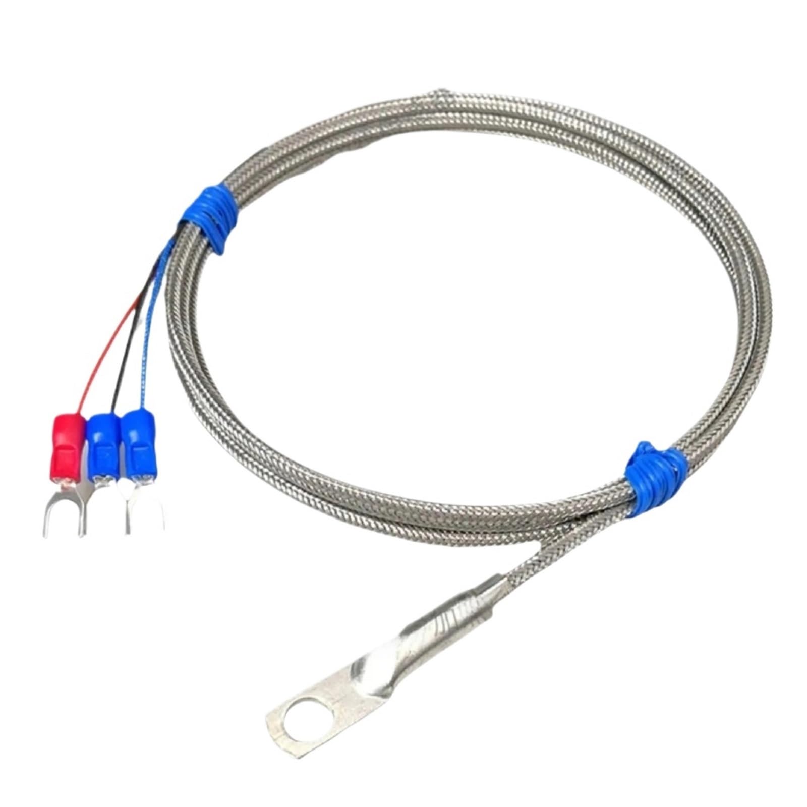 Sensor de sonda de temperatura, sensor de temperatura impermeable PT100/PT1000 | Termómetro de resistencia de platino(Pt100-B-300CM-Y6mm-H)