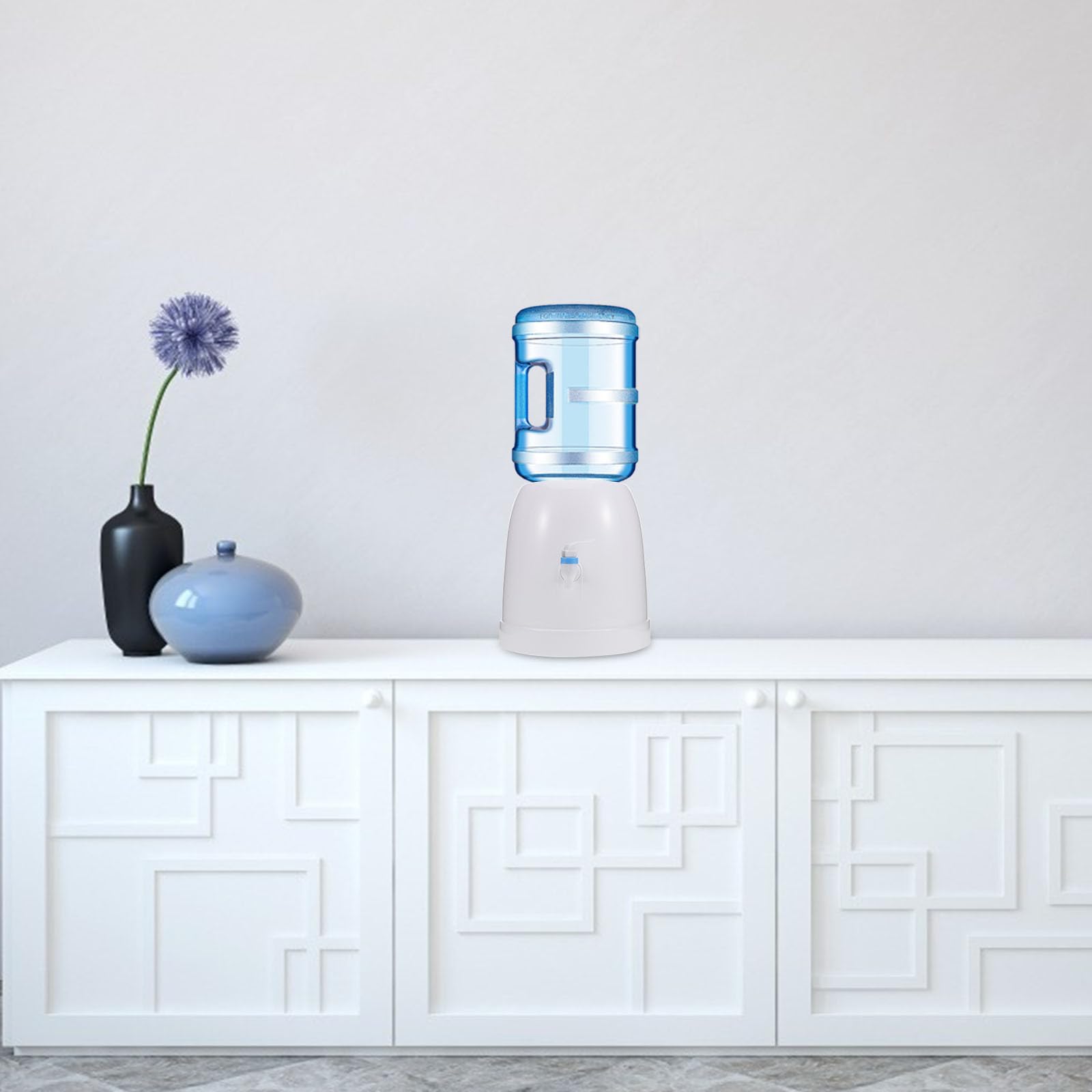 Dispensador de Agua Plástico Reutilizable Mini Grifo de Escritorio Blanco
