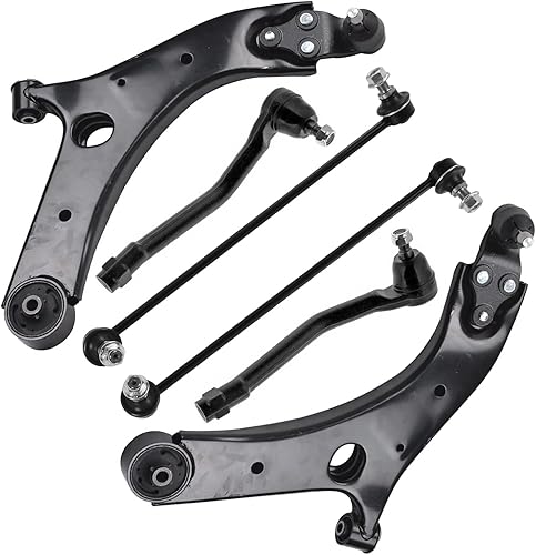 Miniatura 17 de Detroit Axle - Kit de brazos de control delanteros de 6 piezas para Toyota Corolla 2014-2019, 2 brazos de control inferiores con rótulas, 2 varillas