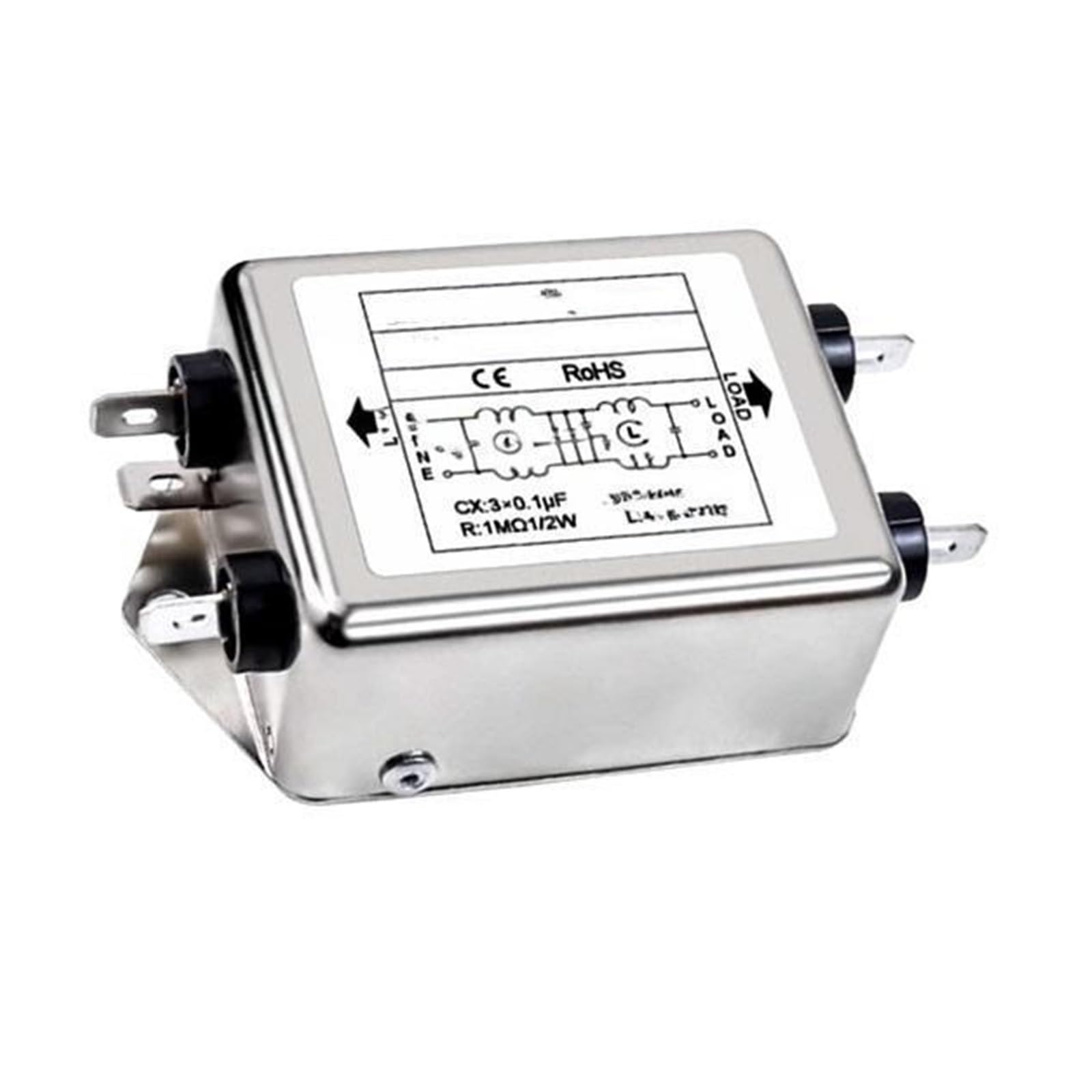 MBPAIHOP Power Filter CW4L2-10A-T CW4L2-20A-T Single Phase AC 115V / 250V 20A 50/60HZ(CW4L2-10A-T)