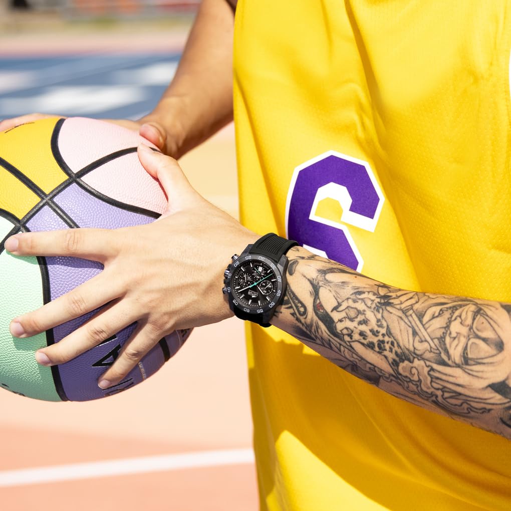 Image secondaire de Montre Chronographe Lotus Homme en Fibre de Carbone Noir