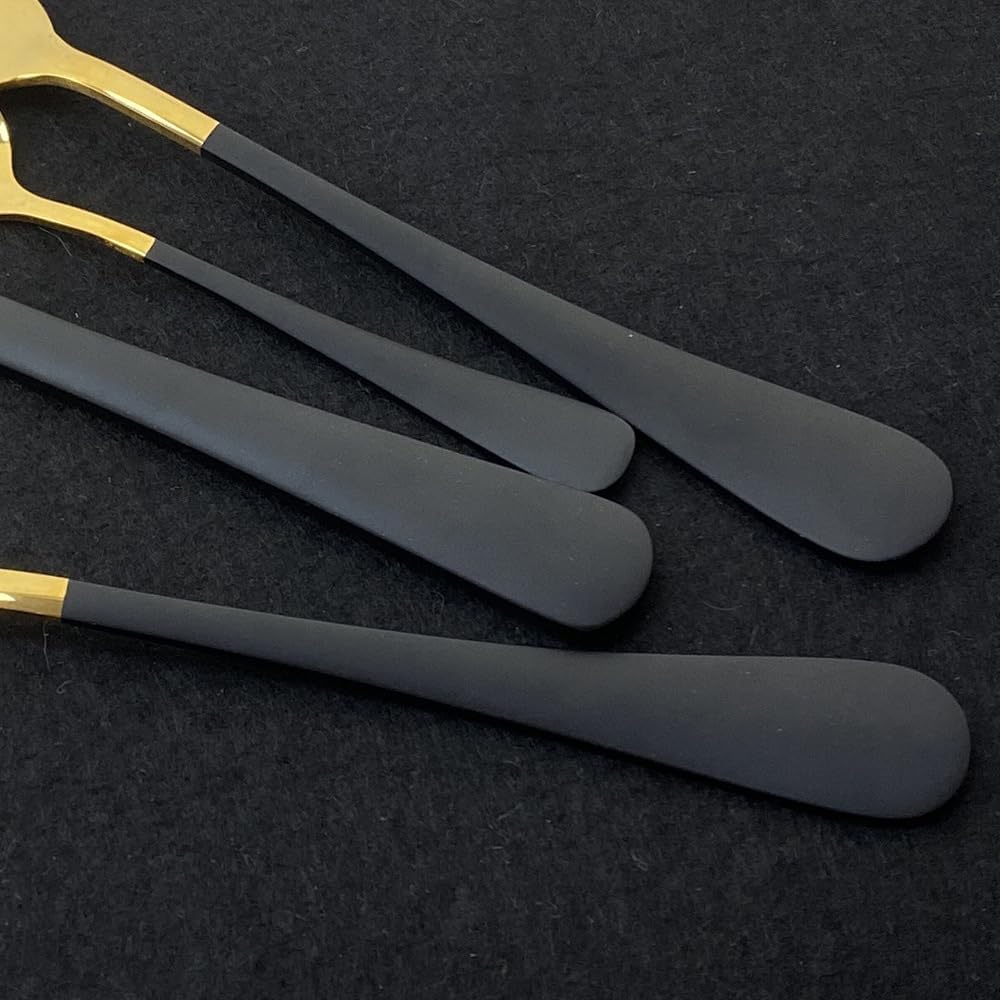 Silverware Flatware Set, 4/16/24/32/40/48 Pieces Stainless Steel Tableware Four-piece Steak Knife, Fork And Spoon Set Hotel Restaurant Home Dessert Tableware Set (Color : White Silver, Si