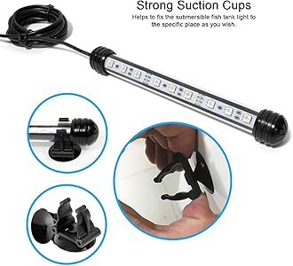 MQ 23 in Submersible LED Aquarium Light, 9W Color Changing Fish Tank Light with Remote Control, IP68 Crystal Glass 30 LEDs Lights Bar, for Fish Tank 30-37 inch