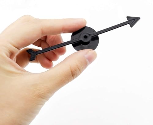 Miniatura 4 de Lohoee Arrow Spinners - Juego de mesa giratorio para aula, escuela, fiesta, hogar, suministros de fiesta (100 unidades, 3.9 in, color negro)