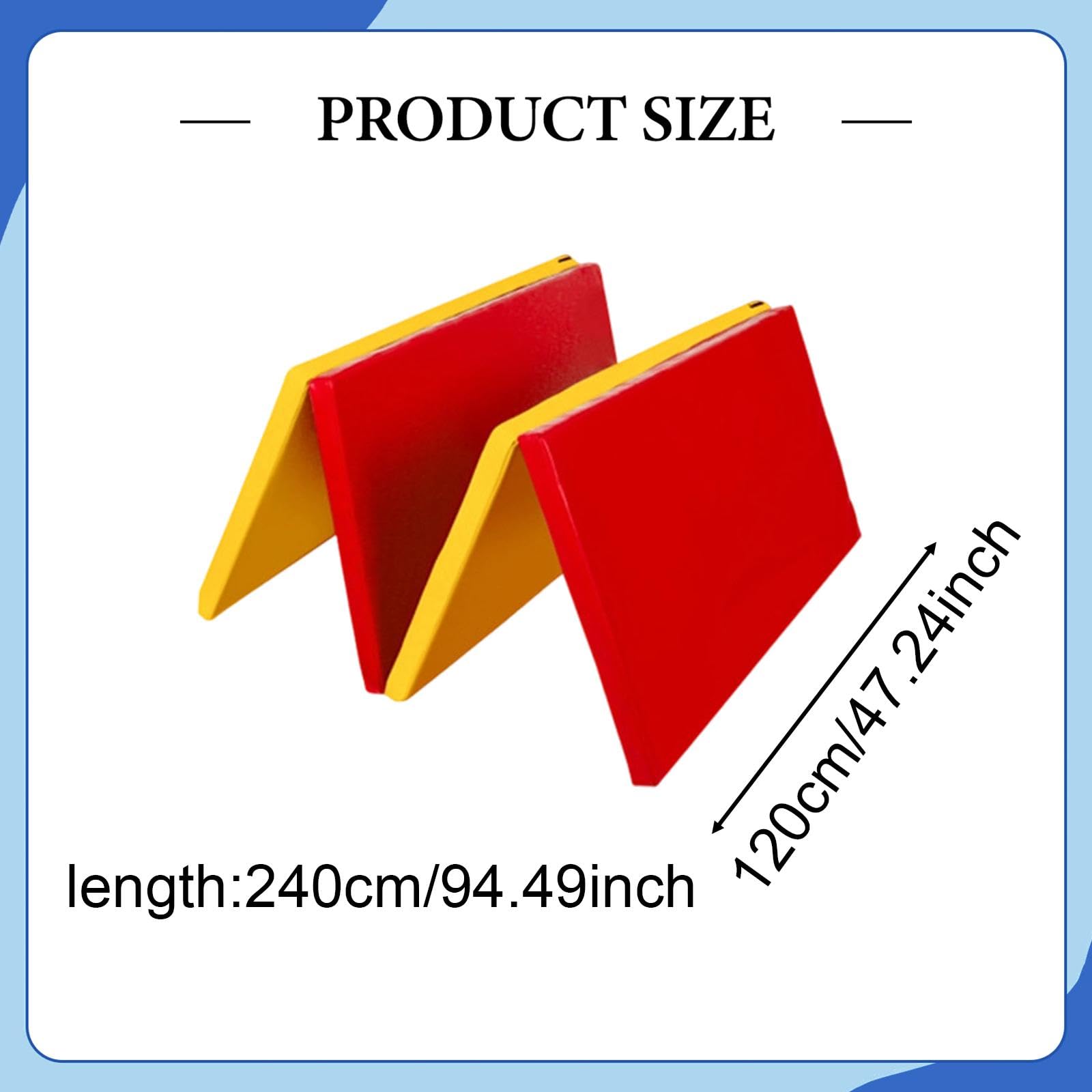Colchoneta Plegable Reversible 5Cm Roja Y Amarilla