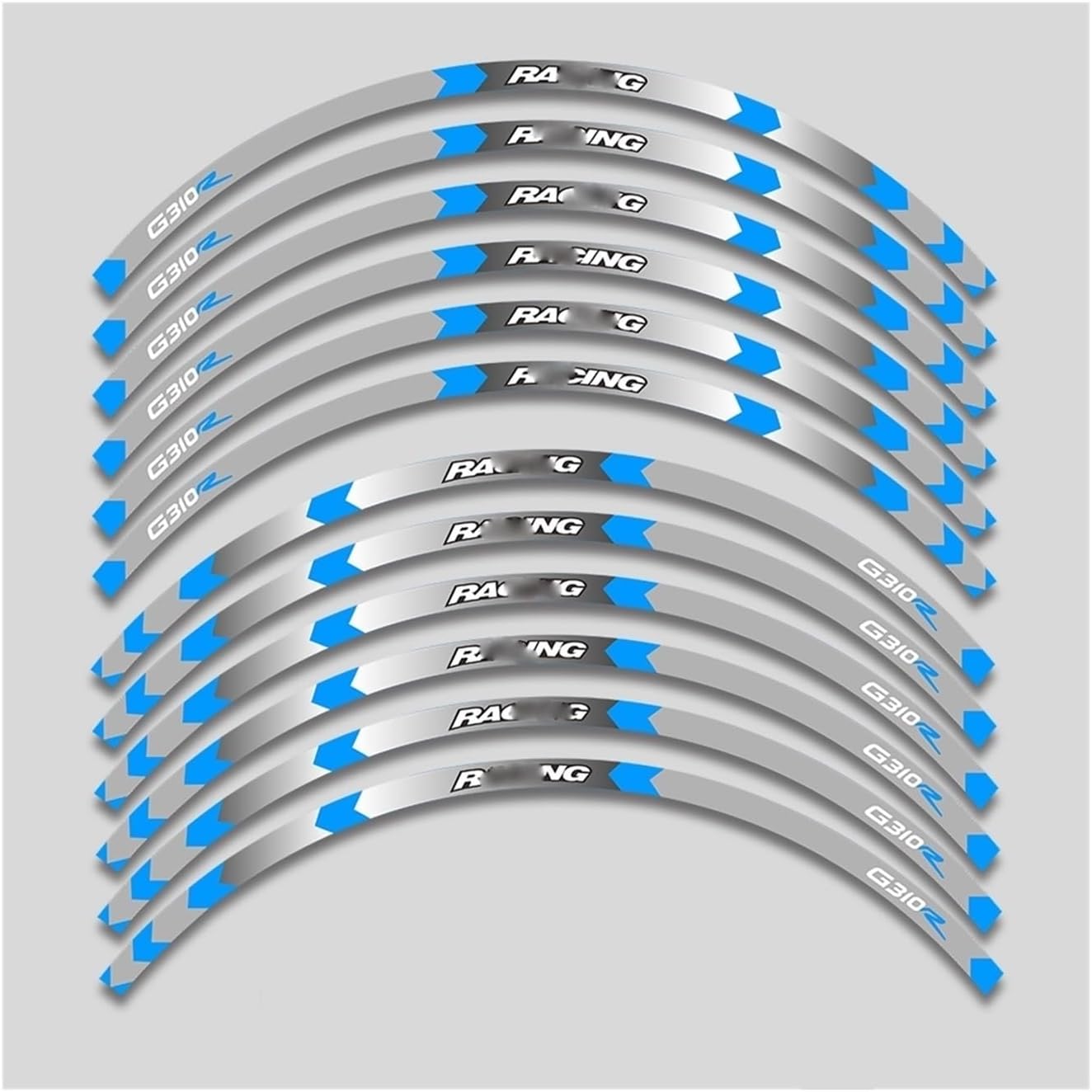 Motorcycle Accessories Wheels Sticker Rim for B&MW for G310r G 310R G310 R Tire Reflective Stripe Decorative Decals Set(8)
