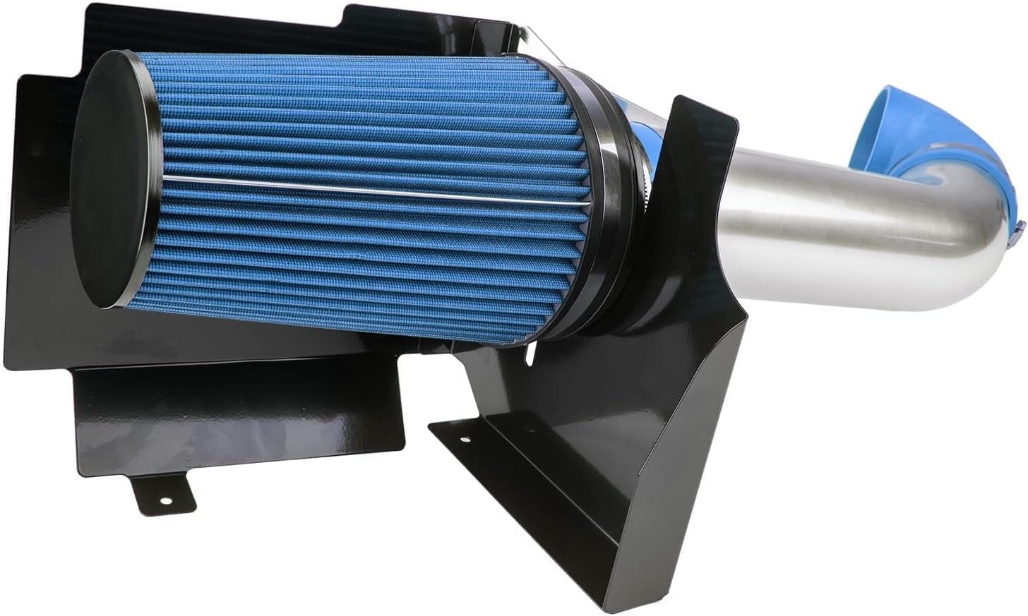 Cold Air Intake Kit Compatible with 99-06 G-M-C/Che-vy V8 4.8L/ 5.3L/ 6.0L, Filters System Kits BLUE 4“ Polished Aluminum High Flow