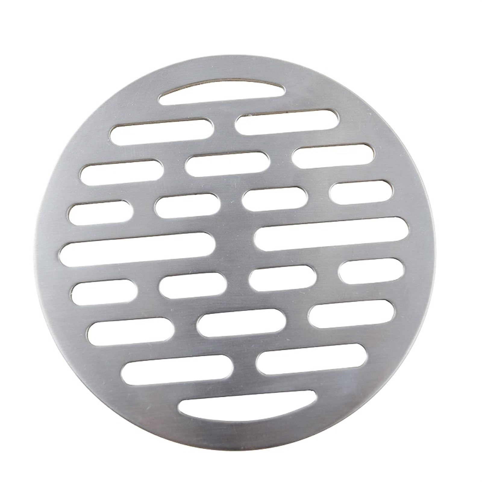 Couvercle de vidange de sol rond 10cm en acier inoxydable anti-colmatage pour salle de bain x2