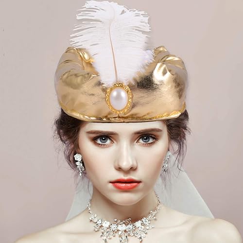 Miniatura 2 de NOLITOY Accesorios de fotografía Sultán Príncipe Sultán Sombrero de cosplay sombreros árabes para hombres Sombrero de vestir Sombrero de Rey Sultán