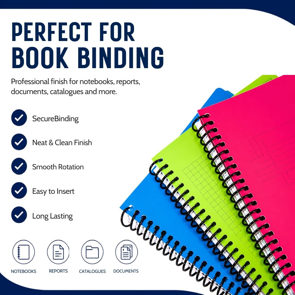 Spotink Heavy Quality Spiral Binding Ring Black (25MM) 1
