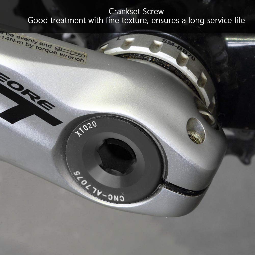 Vis De Pédalier Alu – 20 Mm, Pour Shimano XT/XTR/SLX, M8, Dispo En 5 Couleurs, Clé 3/8 Pouces, Réparation Vélo