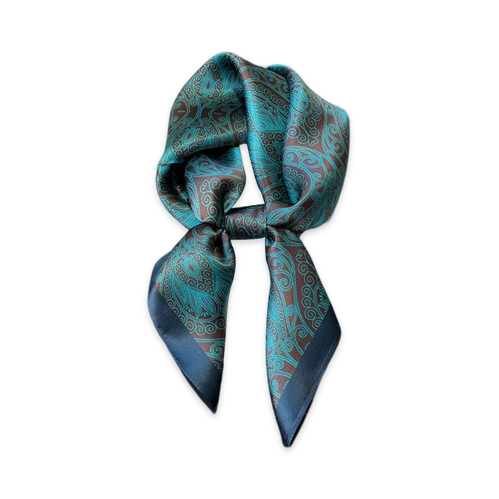 LumiSyne Silk Scarf Women Square Scarves 70×70cm Paisley Print Houndstooth Pattern Classic Retro Style Lightweight Satin Small Scarves Multifunctional Neckerchief Head Scarf Bandana Headdress Hairband