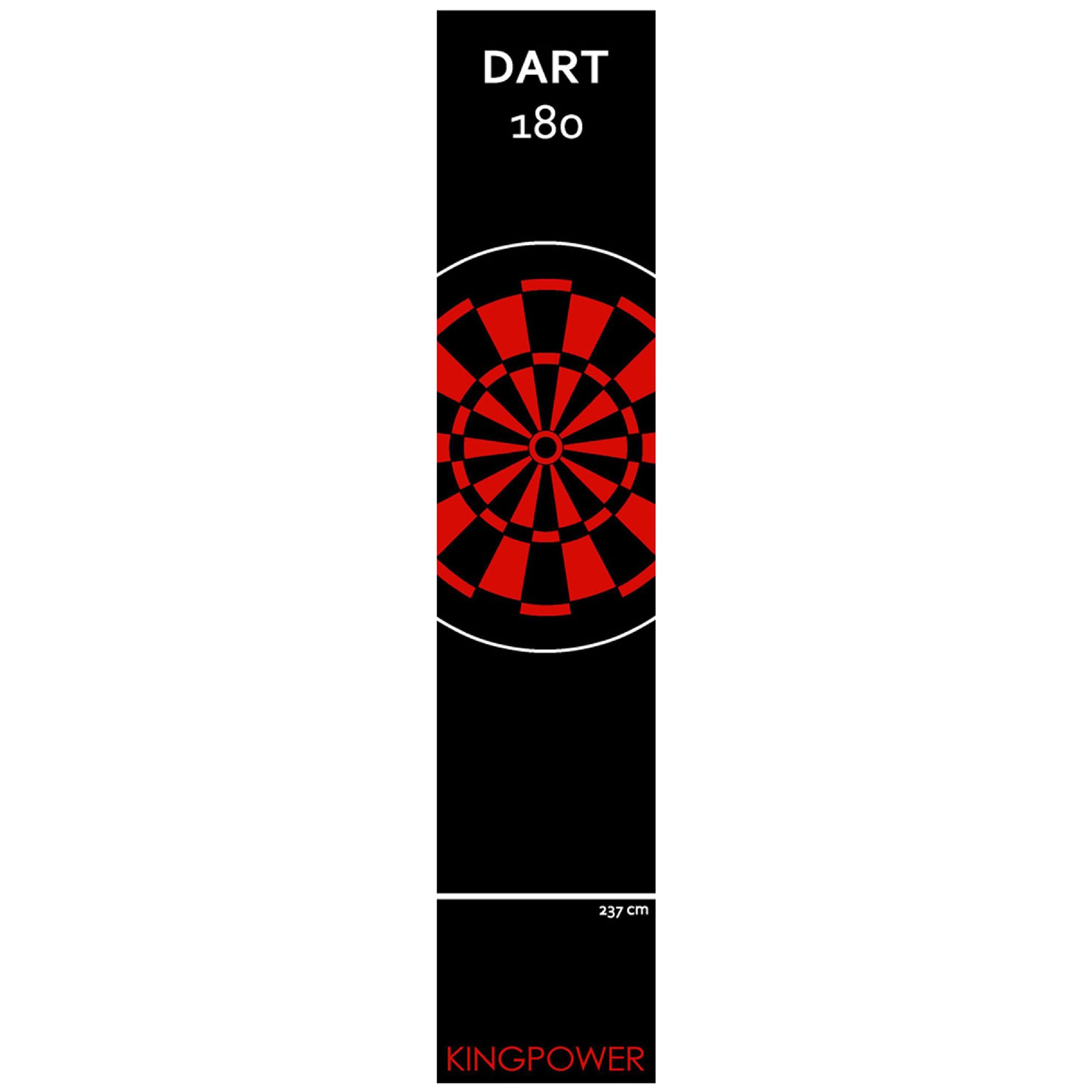 Dart Matte Boden Kingpower Dartmatte »Dart Matte Dartteppich Turnier Matte Dartmatte Darts 237x80cm Grün Kingpower Dart Oche