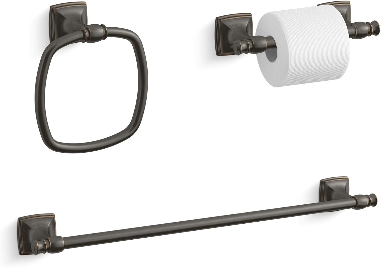 Grand Wall Mounted Spring Bar Toilet Paper Holder