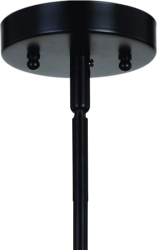 Miniatura 9 de VAXCEL Nikko - Lámpara de techo semiempotrada moderna de 16 pulgadas de ancho, color negro de mediados de siglo